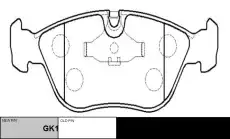 Тормозные колодки дисковые CTR CKVO-1