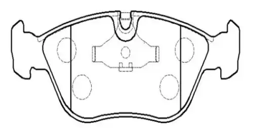 Тормозные колодки дисковые CTR CKVO-1