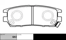 Тормозные колодки дисковые CTR CKM-36