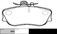 Тормозные колодки дисковые CTR CKBZ-48
