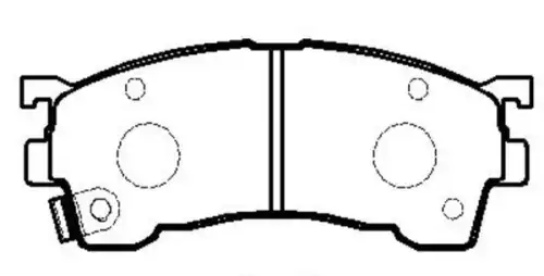 Тормозные колодки дисковые передняя ось CTR CKMZ-3
