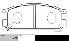 Тормозные колодки дисковые CTR CKSU-10