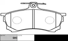 Тормозные колодки дисковые CTR CKM-61