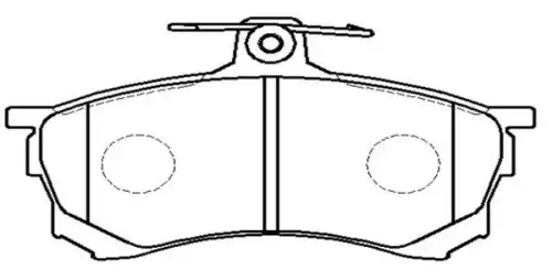 Тормозные колодки дисковые CTR CKM-61