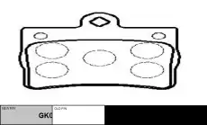 Тормозные колодки дисковые CTR CKBZ-9
