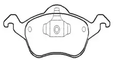Тормозные колодки дисковые CTR CKF-12