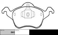 Тормозные колодки дисковые CTR CKF-12
