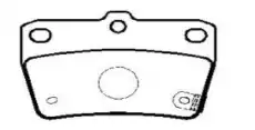 Тормозные колодки дисковые CTR CKT-105