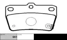 Тормозные колодки дисковые CTR CKT-105