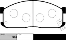 Тормозные колодки дисковые CTR CKKK-11