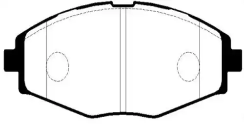 Тормозные колодки дисковые передняя ось CTR CKKD-2