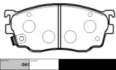 Тормозные колодки дисковые CTR CKMZ-19