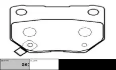 Тормозные колодки дисковые CTR CKN-63