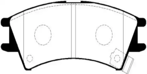 Тормозные колодки дисковые CTR CKKH-1