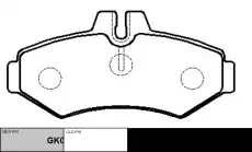 Тормозные колодки дисковые CTR CKBZ-30