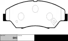 Тормозные колодки дисковые CTR CKKK-16