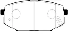 Тормозные колодки дисковые CTR CKKH-13
