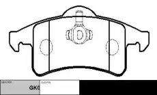Тормозные колодки дисковые CTR CKCR-19