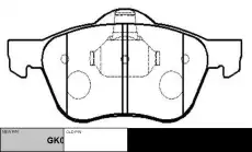 Тормозные колодки дисковые CTR CKN-123