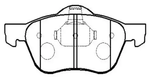 Тормозные колодки дисковые CTR CKN-123