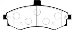 Тормозные колодки дисковые CTR CKKH-27