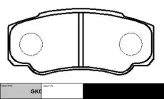 Тормозные колодки дисковые CTR CKFI-19
