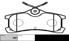 Тормозные колодки дисковые CTR CKT-152