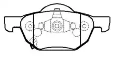 Тормозные колодки дисковые CTR CKHO-67
