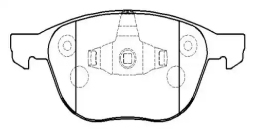 Тормозные колодки дисковые передняя ось CTR CKF-14