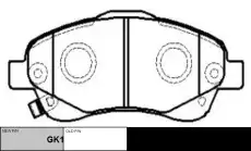 Тормозные колодки дисковые CTR CKT-154