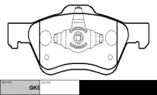 Тормозные колодки дисковые CTR CKF-59