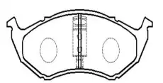Тормозные колодки дисковые CTR CKCR-22