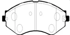 Тормозные колодки дисковые CTR CKKD-12
