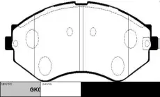 Тормозные колодки дисковые CTR CKKD-12