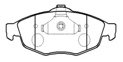 Тормозные колодки дисковые CTR CKCR-6