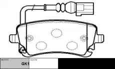 Тормозные колодки дисковые CTR CKVW-32