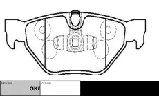 Тормозные колодки дисковые CTR CKB-24