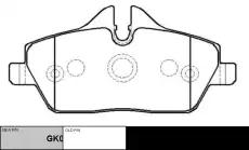 Тормозные колодки дисковые CTR CKB-25