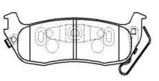 Тормозные колодки дисковые CTR CKN-21