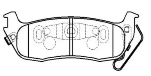 Тормозные колодки дисковые CTR CKN-21