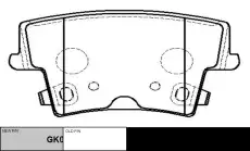 Тормозные колодки дисковые CTR CKCR-11