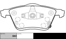 Тормозные колодки дисковые CTR CKMZ-14