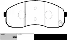Тормозные колодки дисковые CTR CKKK-33