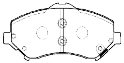 Тормозные колодки дисковые CTR CKCR-35