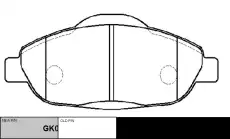 Тормозные колодки дисковые CTR CKPU-51