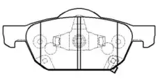Тормозные колодки дисковые CTR CKHO-81