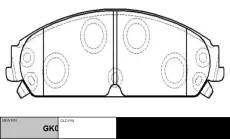 Тормозные колодки дисковые CTR CKCR-10