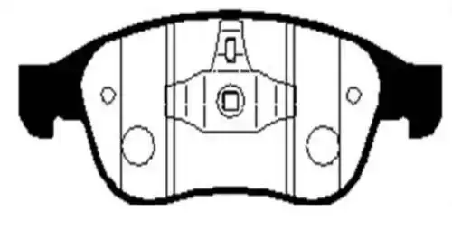 Тормозные колодки дисковые передняя ось CTR CKSS-9