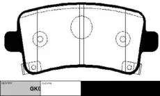 Тормозные колодки дисковые CTR CKKD-25