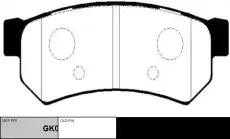 Тормозные колодки дисковые CTR CKKD-20